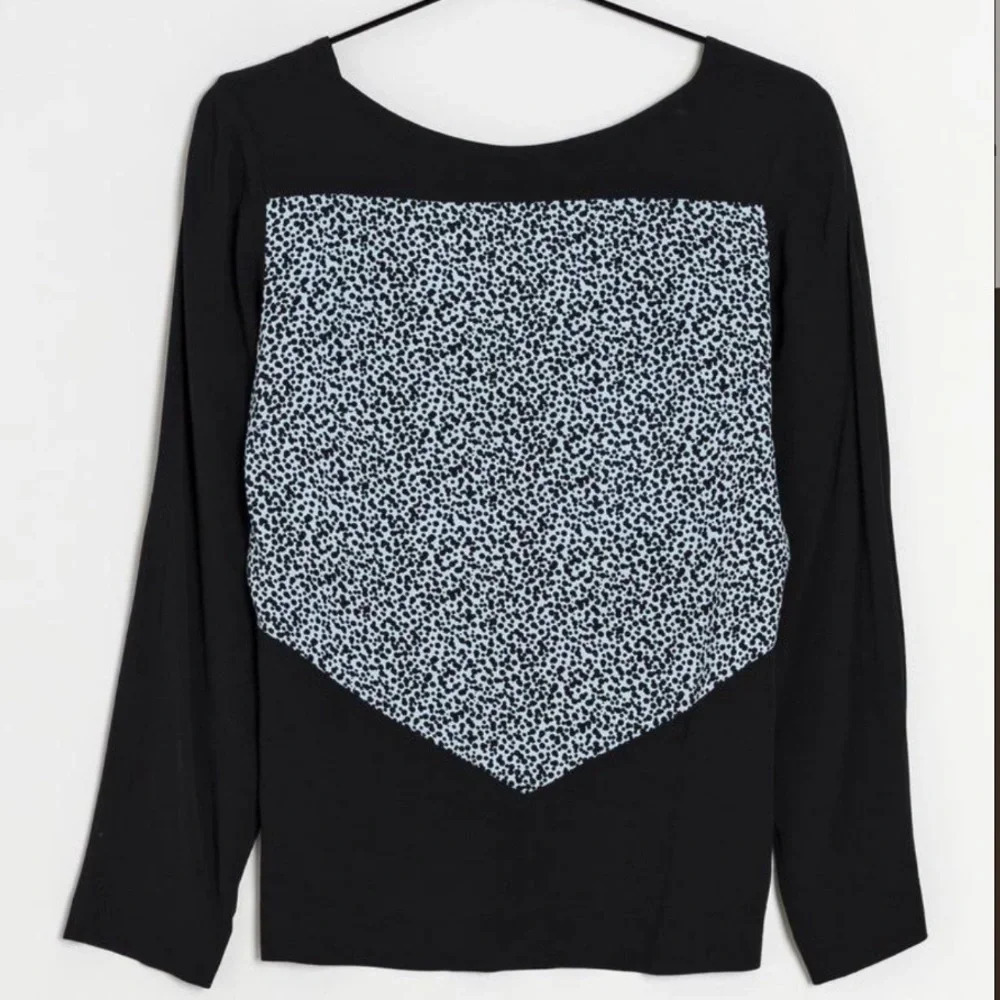 ☀️& OTHER STORIES Blue Dot Print Longsleeve Blouse